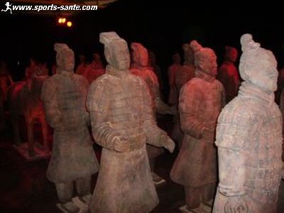 Photo soldats terre cuite chine